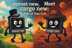 dotnet new, Meet cargo new: A Tale of Two CLIs