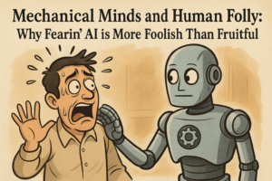 Mechanical Minds and Human Folly: Why Fearin' AI is More Foolish Than Fruitful