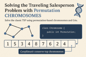 Solving the Traveling Salesperson Problem with Permutation Chromosomes